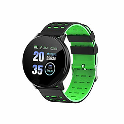 Montre Intelligente Pression Artérielle Fréquence Cardiaque Podomètre Fitness Tracker Bracelet Intelligent Vert