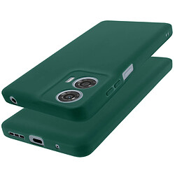 Avizar Coque pour Motorola Moto G24 Power Silicone Souple Mate Vert Foncé