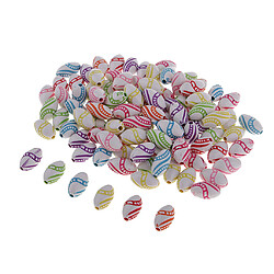 100pcs coloré espaceur acrylique perles en vrac bricolage fabrication de bijoux ovale 8 x 13mm pas cher