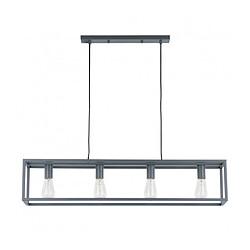 Acheter Luminaire Center Suspension industrielle et rétro Sigalo Gris sablé