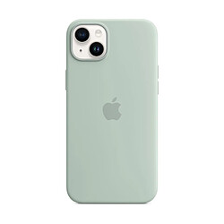 Coque en silicone avec MagSafe pour Apple iPhone 14 Plus Bleu cactus