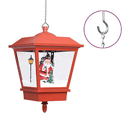 vidaXL Lampe suspendue de Noël lumière LED Père Noël Rouge 27x27x45 cm