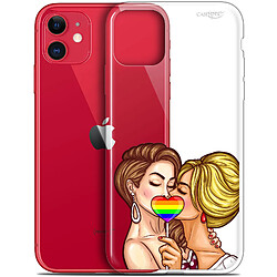 Caseink Coque arrière Apple iPhone 11 (6.1 ) Gel HD [ Nouvelle Collection - Souple - Antichoc - Imprimé en France] 2 Girls 1 Candy