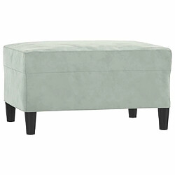 Acheter Maison Chic Ensemble de canapés 3 pcs avec coussins, Canapé droit Sofa pour Salon Gris clair Velours -GKD164946