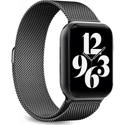 PURO Bracelet pour Apple Watch 38-41mm Milanese Acier Noir