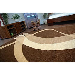 RUGSX Tapis KARMEL BROWN marron 240x340 cm