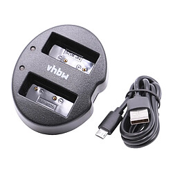 vhbw chargeur double micro USB câble de charge pour batteries d'appareils photo Fuji / Fujifilm NP-W126