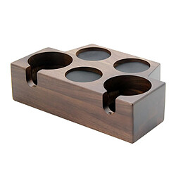 Porte-filtre à Café Tamper Support En Bois Espresso Tamper Mat Stand 5 Trous 58mm