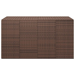 Avis Helloshop26 Boîte à coussins de jardin résine tressée 194 x 100 x 103 cm marron 02_0013165