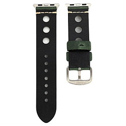 Avis Wewoo Bracelet vert pour Apple Watch Series 3 & 2 & 1 42mm rétro en cuir véritable montre-bracelet