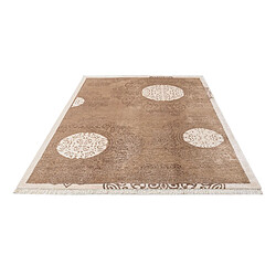 Avis Vidal Tapis de laine 246x175 brun Darya