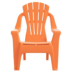 Acheter Maison Chic Lot de 2 Chaises de jardin,Fauteuil d'extérieur pour enfants orange 37x34x44 cm PP -MN48319