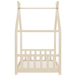 Acheter vidaXL Cadre de lit d'enfant Bois de pin massif 90 x 200 cm