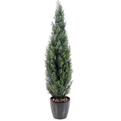 Pegane Plante artificielle haute gamme Spécial extérieur / Cyprès Artificiel Mini Vert - Dim : 150 x 35 cm