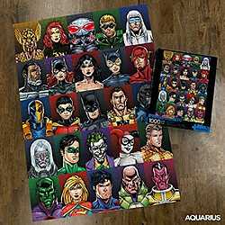 Avis AQUARIUS Dc comics Puzzle cast Faces (Puzzle 1000 piAces) - Marchandises et objets de collection Dc comics sous licence officielle - Sans Ablouissement - Ajustement prAcis - 20 x 28 pouces