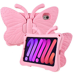 Coque en TPU motif papillon, eva avec béquille rose pour iPad mini (2021)