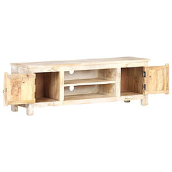 vidaXL Meuble TV 120x30x40 cm Bois d'acacia brut