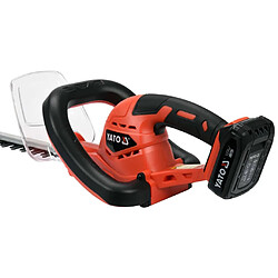 YATO Taille-haie avec batterie Li-Ion 2,0Ah 18V 560 mm