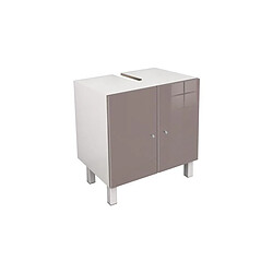 Corail Meuble Sous-lavabo L 60 Cm - Taupe Brillant