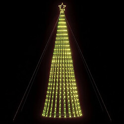 vidaXL Arbre de Noël lumineux conique 1028 LED blanc chaud 403 cm