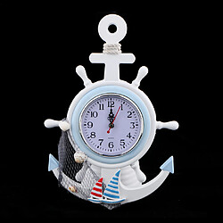 Avis mer plage naudical thème ancrage horloge Tenture murale décor ornement temps g