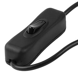 Wewoo 5,5 x 2,1 mm DC noir prise d'alimentation mâle à femelle connecteur de câble d'extension avec interrupteur marche / arrêt, longueur: 30 cm