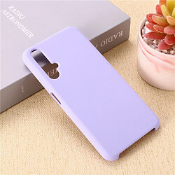 Wewoo Coque Étui de protection en silicone liquide couleur unie pour Huawei Honor 20 violet