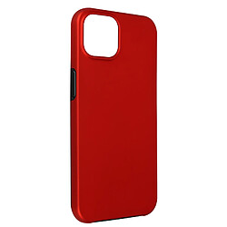 Avizar Coque iPhone 13 Pro Arrière Rigide rouge et Avant Souple Transparent