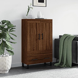 Maison Chic Buffet,Meuble de Rangement,commode pour salon,Cuisine chêne marron 69,5x31x115 cm bois d'ingénierie -MN43298