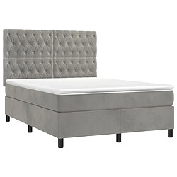 Avis Sommier à lattes,Cadre à lattes de lit pour Adulte matelas et LED Gris clair 140x200 cm -MN35777