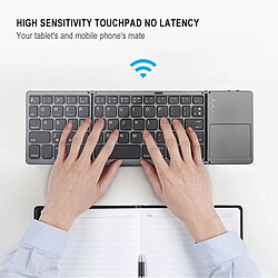 Acheter Universal Ultra-mince Bluetooth avec clavier tactile 3 claviers pliants et portables, iPad Pro 112020 pour iPad Pro 12.9 2018 2020 | Clavier (blanc)