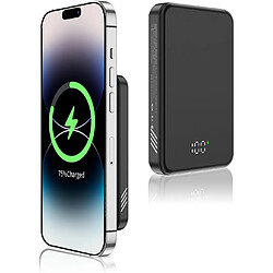 SANAG Batterie Externe Sans Fil Magnétique, Pack Batterie De 10000 Mah Avec Écran Led, Pack Chargeur Iphone Compatible Avec Iphone 15/14/13/12