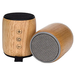 Yonis Enceinte Bluetooth Mini Bois Puissante 3W AUX TF