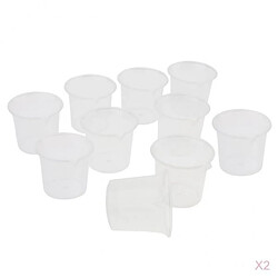 20 Pieces Gradué Contenant Gobelet Doseur de Liquide