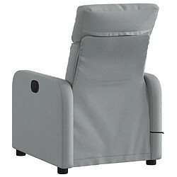 Avis vidaXL Fauteuil de massage inclinable Gris clair Tissu