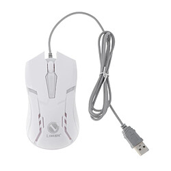 Kit Souris Filaire Filaire Combo Clavier Rétroéclairé -en-ciel Souris Blanc pas cher