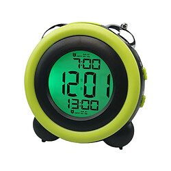 Horloge électronique De Chevet Muet D'écran Coloré Rond Orange Horloge électronique