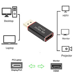 Wewoo Adaptateur Convertisseur Port 4K x 2K vers HDMI (Noir) pas cher