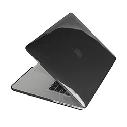 Wewoo Housse Étui noir pour MacBook Pro Retina 13.3 pouces 4 en 1 Crystal Hard Shell boîtier de protection en plastique avec protecteur d'écran et clavier de bouchons anti-poussière