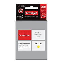 Activejet? Cartouche d'encre originale Activejet ACC-551YN Jaune