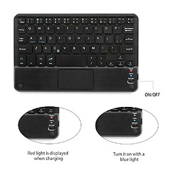 Acheter Universal Clavier Bluetooth 9 pouces rechargeable clavier ultra-mince sans fil clavier tablette avec tablette tactile IOS ordinateurs portables