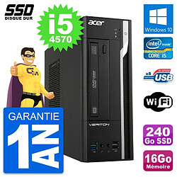 PC Acer Veriton X2632G SFF Intel Core i5-4570 RAM 16Go SSD 240Go Windows 10 Wifi