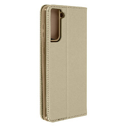 Avizar Housse Samsung Galaxy S21 Plus Clapet Porte-carte Fonction Support Vidéo or