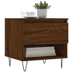 Avis Maison Chic Table basse,Table Console Table d'appoint, Table pour salon chêne marron 50x46x50 cm bois d'ingénierie -MN95677