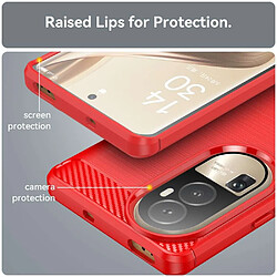 Avis Htdmobiles Coque pour Oppo Reno 10 / 10 Pro 5G - housse etui silicone gel carbone + verre trempe - ROUGE