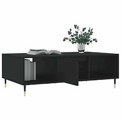 Acheter Maison Chic Table basse,Table Console Table d'appoint, Table pour salon noir 104x60x35 cm bois d'ingénierie -MN87859