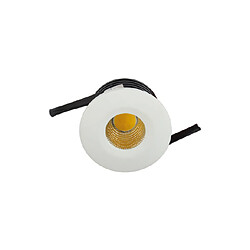 VITO Mini spot LED encastrable rond EVA-1 3W (Eq. 24W) 6500K Blanc Diam. 40mm