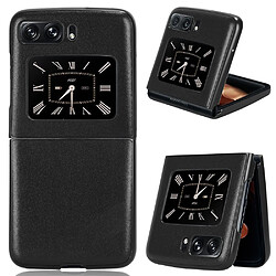 Coque en TPU + PU anti-rayures, anti-chocs pour votre Motorola Moto Razr 2022 5G - noir