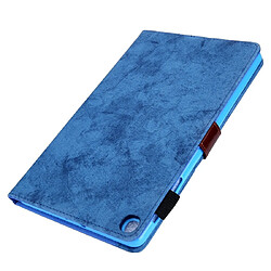 Acheter Wewoo Housse Coque Etui à rabat horizontal en cuir de style affaires pour Galaxy Tab S5e / T720avec support et fente cartecadre photo et fonction veille / réveil bleu