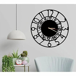 DEKORY Horoscopes Horloge Murale en Métal 50cm